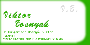 viktor bosnyak business card